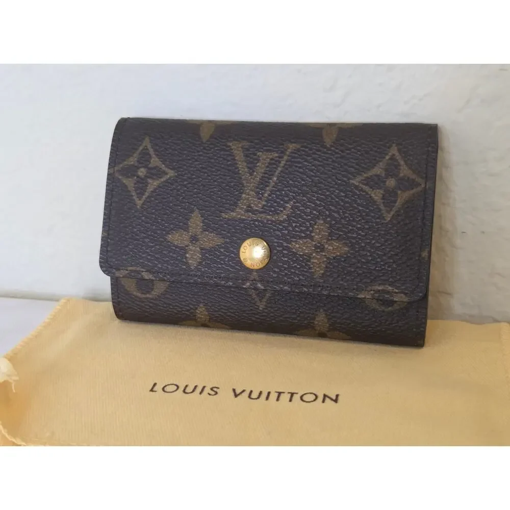Louis Vuitton Monogram 6 Key Holder Case LV Vintage Multicles